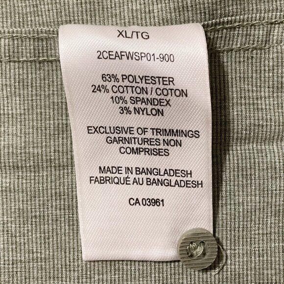 FARWEST Dusty sage green short-sleeve button-down men's shirt ~ XL 1X summer top - Picture 10 of 12